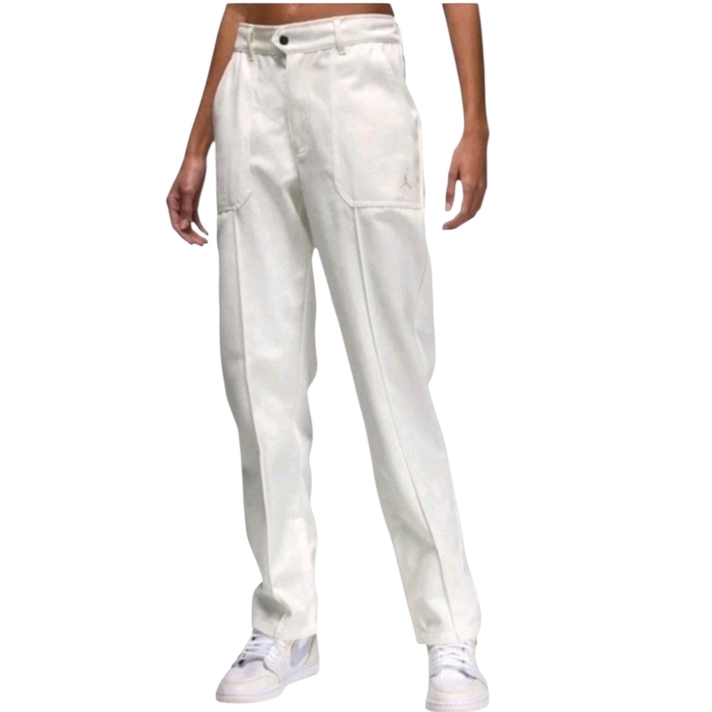 Nike Womens Pants Size XL Air Jordan Woven Cargo Pants Zip Cuffs Elastic Waist